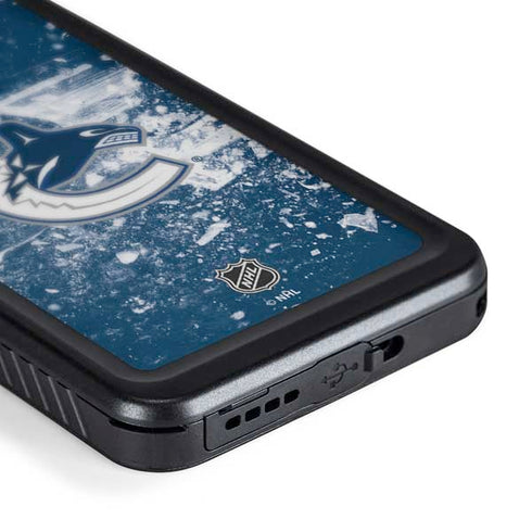 NHL Vancouver Canucks Frozen Galaxy S24 Plus Waterproof Case